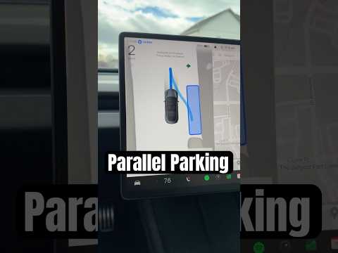 Tesla’s Can Parallel Park Without any Lines 😳👀