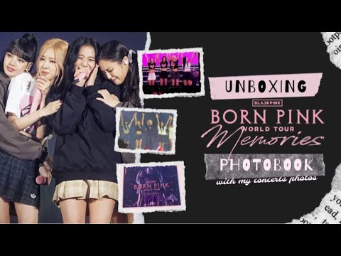 BLACKPINK - BORN PINK TOUR MEMORIES PHOTOBOOK UNBOXING (With my concert photos)