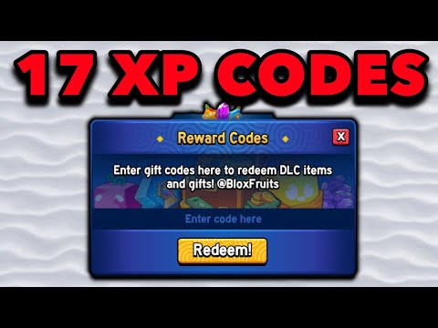 ALL 17 DOUBLE xp codes in 1 minute - Blox Fruits