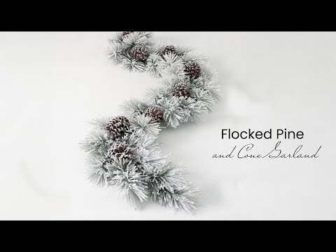 Flocked Pine Garland