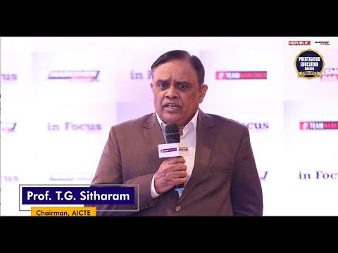 In conversation with Prof. Sitharam T.G, Chairman of AICTE