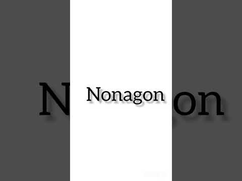 Nonagon Pronounciation ll 🗣️#pronounciation