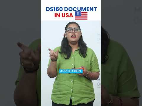 The DS-160 form is a crucial part of your visa application! 📄#studyinusa #abroad