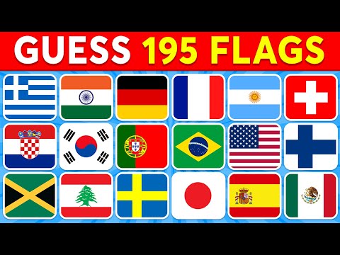 🚩 Guess the Country by the Flag Quiz 🌎 | Can You Guess the 195 Flags?