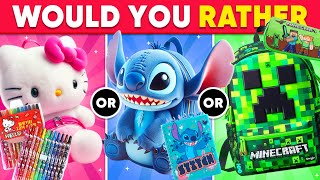 🎒 Would You Rather...? Choose Your SCHOOL SUPPLIES 📚✏️ Daily Quiz