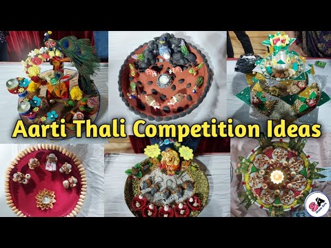 Aarti Thali Decoration ideas | Aarti thali Competition Ideas | Ganpati/Navratri/Durgapooja