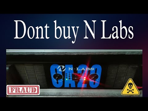 Ca 20 N labs don't buy this company product #Nlabs #dj #amplifier #fraud