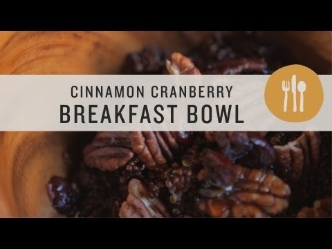 Cinnamon Cranberry Breakfast Bowl