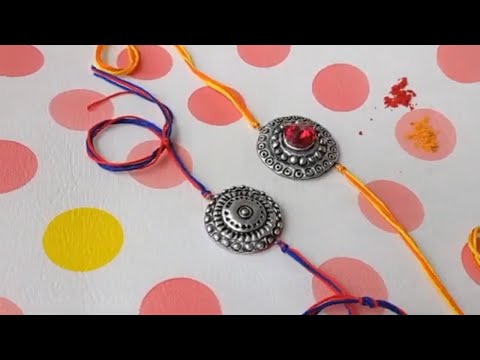 How To Make Beautiful Silver Rakhi | Raksha Bandhan Ki Rakhi | घर पर राखी कैसे बनाएं | Easy Rakhi