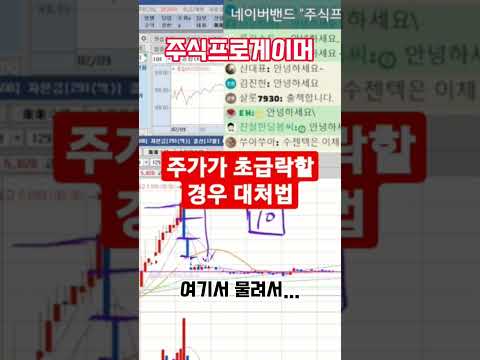 주가가 순간 급락하는 경우 대처하기  #초단타  #실전매매영상 #단타