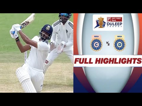 DULEEP TROPHY 2024, India C vs India D, Extended Full Match Highlights