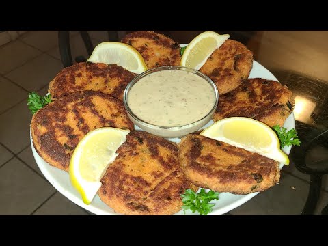 How to make Salmon Cakes | Salmon Croquettes with homemade dipping sauce