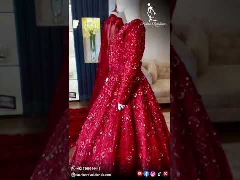 Revolutionizing Bridal Couture: Ahmed Mujtaba Unveils Stunning Red Zari Gown!