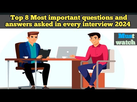 Top 8 Most important questions and answers asked in every interview #english #job