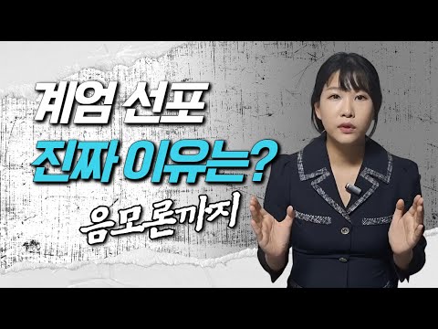 계엄 선포! 진짜 이유는? 음모론까지...