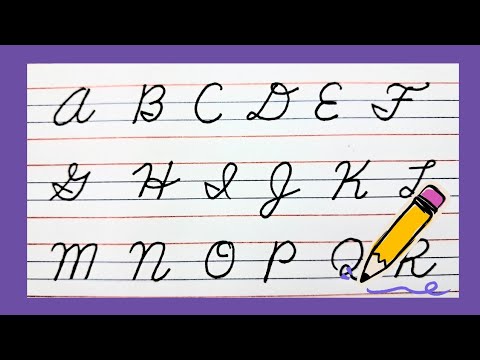 American cursive writing, Capital letters (A to Z), D'Nealian writing style #cursivewriting