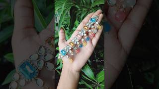 Diy Kundan Stones Necklace 💕 Part -1 #diy #shorts #shortsfeed #diyjewellerymaking #handmadejewellery