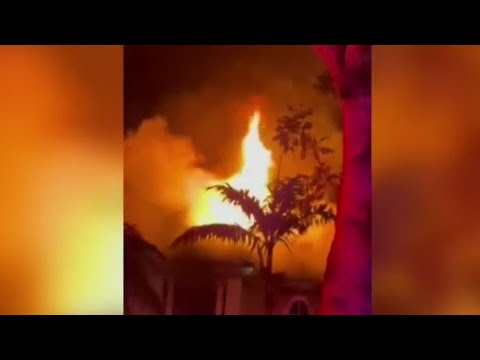 Person airlifted to hospital after Homestead townhome fire, officials say