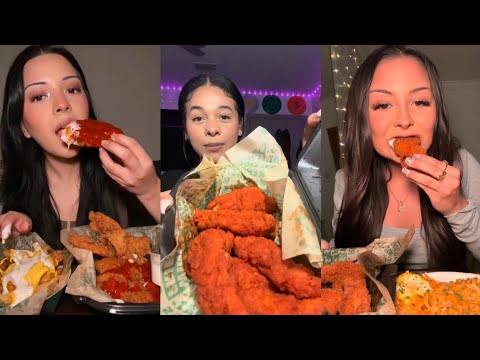 Wingstop Mukbang |  compilation