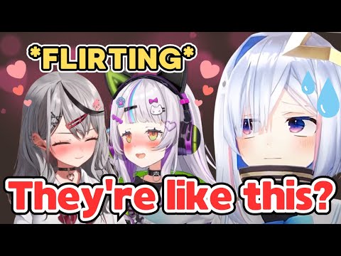 Kanata Witnesses Shion and Sakamata Flirting Forever in the Dressing Room[Hololive/EngSub/JpSub]