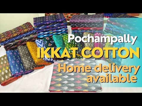 Daily wear ikkat cottons | Ikkat cotton sarees | Pochampally sarees collection - shilpa fashion tv