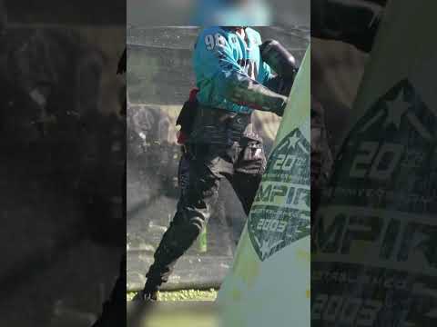 It really looked like they were about to lose until he pulled this move out 😮 | Paintball #shorts