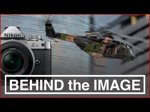 Behind the Image #2 - Photographing a helicopter in flight using the panning technique.