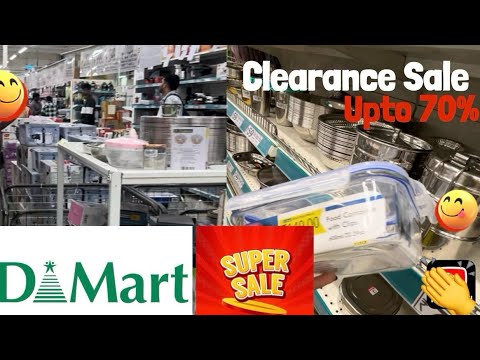 ✴️D MART /Cheapest price clearance sale!! from 29/ Upto 75% offe household and kitchen steel item💯‼️