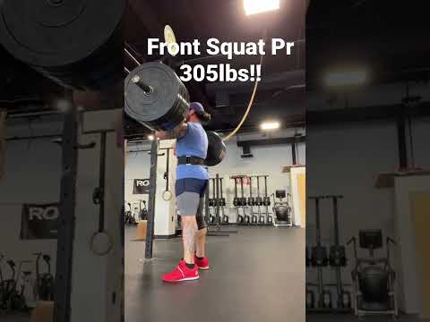 Heavy Front Squats for core and lower body strength! #bodybuilding #crossfit #strengthtraining