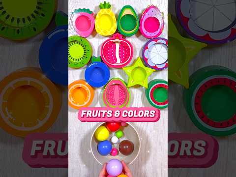 Color Sorting and Fruits for Toddlers | Toddler Best Learning Videos #shorts