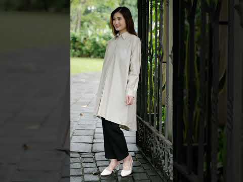 Beatrice Clothing Sasha Dress - Dress Kemeja Wanita Oversize Lengan Panjang #beatriceclothing #dress