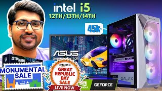 INTEL i5 12400F PC BUILD⚡GAMING PC BUILD UNDER 45000⚡INTEL i5 12TH/13TH/14TH PC BUILD