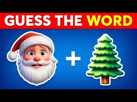 Guess the WORD by Emoji? 🎅🎁✅ Christmas Edition 🎄 Christmas Quiz | Emoji Quiz