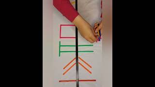 Good way to teach symmetry to children #symmetryart #symmetrical  #finemotorskill #diygame