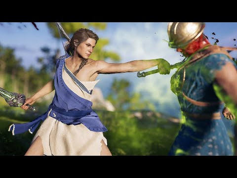 Assassin's Creed Odyssey Crossover No Abilities Perfect Stealth Kills [PC Gameplay]