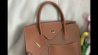 NEW  2023 HERMES GOLD KELLY SELLIER EN DESORDRE 30 BAG EPSOM POCHETTE BIRKIN togo/swfit leather