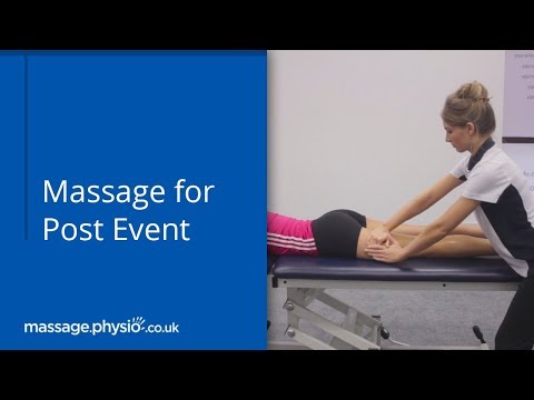 Massage for Post Event