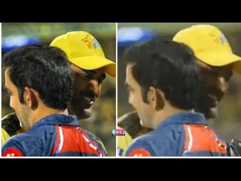 IPL 2023 Gautam Gambhir  MS Dhoni Friendship chepauk stadium LSGvsCSK #ipl2023 #dhoni #gautamgambhir