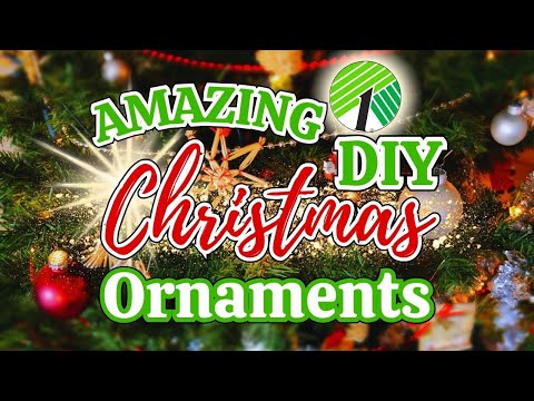 Unique DIY Dollar Tree Christmas Ornaments, SO EASY To Make