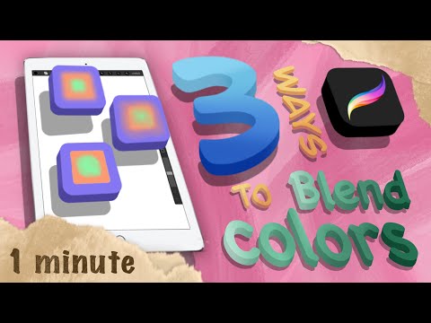 3 ways to blend colors in 1 minute | procreate | bulbasaur creation