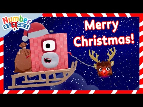 Merry Christmas from the Numberblocks! 🎅 | Cartoon Maths for Kids | Numberblocks