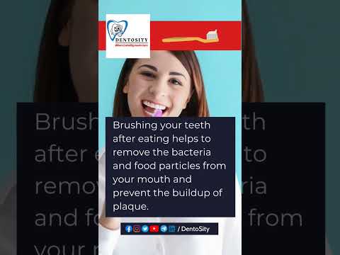 Is it okay to eat something without brushing teeth in the morning? #brushing #brushingteeth