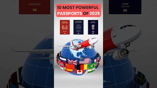 Top 10 Most Powerful Passports in the world#world #passport#singapore#top #freemigration#visa#shorts