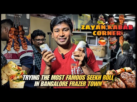 Trying bangalore Frazer town's most famous zayan kabab corner seekh rolls is it worth the hype?