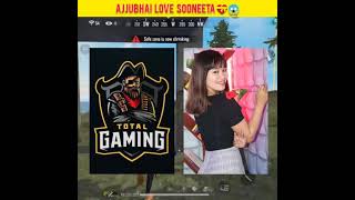 Ajjubhai say "I Love You" to Sooneeta 💝😱 #shorts Garena Free Fire