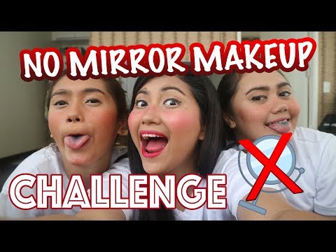 NO MIRROR MAKEUP (Christmas Challenge #6) | Miss Menchie