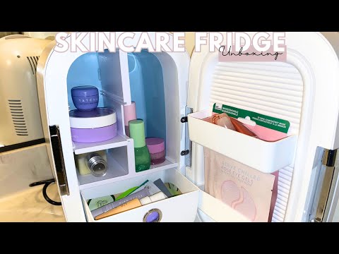 Skincare Fridge Unboxing and Set Up | New Skincare Products | Gabrielle Ishell