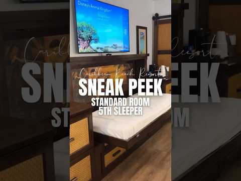 STEP INSIDE! Room Tour At Disney Caribbean Beach | 5th Sleeper #caribbeanbeachresort #disneyroomtour