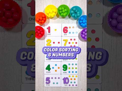 Color Sorting & Counting Game for Toddlers & Kids | Educational Activities for Toddlers #shorts