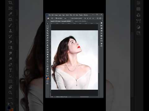 Photoshop 2025 Tricks - How to add women's necklace  #photoshopTutorial#photoshop#photoshopediting